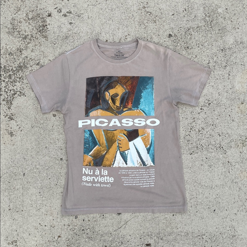 Beige Picasso Stylish T-Shirt